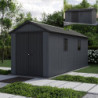 Abri de jardin en résine 11,2m² Newton 7517 gris + plancher - Keter