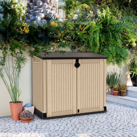 Coffre multifonctionnel - 880L  - en résine - beige - Keter