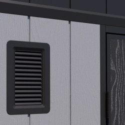 Abri de Jardin Résine 6m² Docker + Plancher - Jobu | Toit Monopente