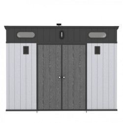 Abri de Jardin Résine 6m² Docker + Plancher - Jobu | Toit Monopente