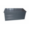Coffre en métal - rangement  400L - gris - Chalet et Jardin