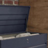 Coffre en métal - rangement  400L - gris - Chalet et Jardin
