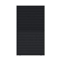 Panneau à ventelles en alu noir anthracite pour pergola X-METAL