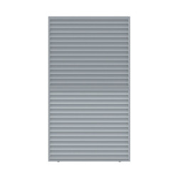 Panneau à ventelles 90cm en alu gris clair pour pergola 3x3m X-METAL