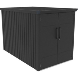 Abri pour 3 vélos avec rail coulissant X-METAL