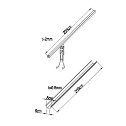 Abri pour 3 vélos avec rail coulissant X-METAL