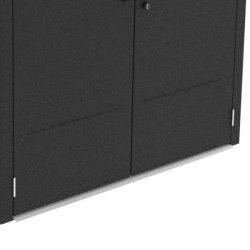 Abri pour 3 vélos avec rail coulissant X-METAL