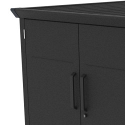 Abri pour 3 vélos avec rail coulissant X-METAL