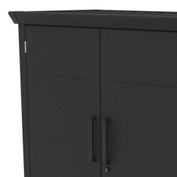 Armoire moderne extérieure en acier galvanisé anthracite Kosto X-METAL
