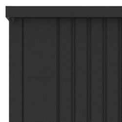 Armoire moderne extérieure en acier galvanisé anthracite Kosto X-METAL
