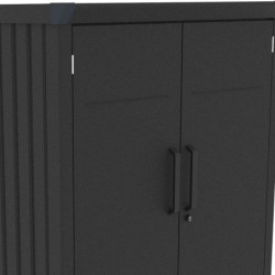 Armoire moderne extérieure en acier galvanisé anthracite Kosto X-METAL