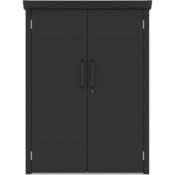 Armoire moderne extérieure en acier galvanisé anthracite Kosto X-METAL