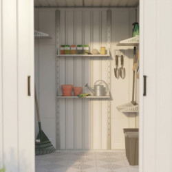 Lot de 2 étagères en acier galvanisé pour armoire Kosto X-METAL