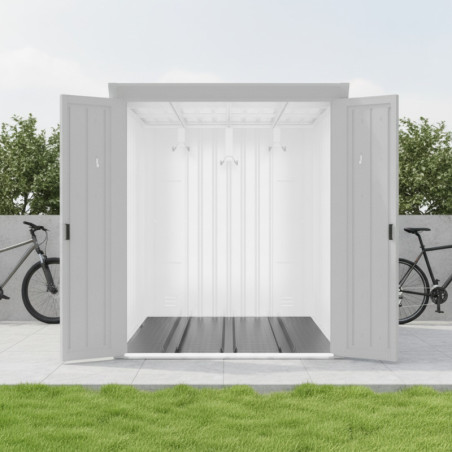 Plancher pour abri 3 vélos en acier galvanisé Kosto X-METAL