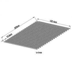 Plancher pour abri 3 vélos en acier galvanisé Kosto X-METAL