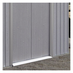 Abri de jardin - bois vieilli - métal - Bûcher Intégré - gris - Chalet et Jardin