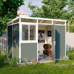 abri avec panneaux modulaires isolés 6m2 Everbox anthracite