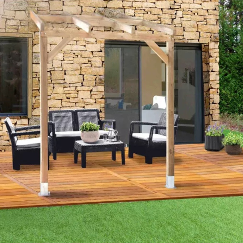 Toit de terrasse - 300x200cm - bois massif traité - Chalet et Jardin
