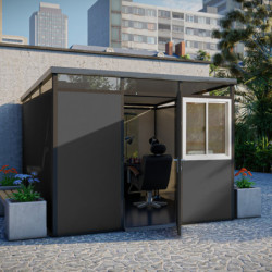 abri panneaux modulaires isolés 9m2 Everbox anthracite