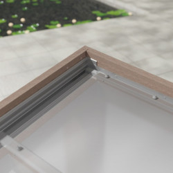 Helsinki pergola en bois et PC gris 300x340cm - Canopia by Palram