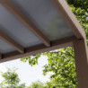 Helsinki pergola en bois et PC gris 300x470cm - Canopia by Palram