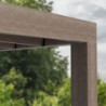 Helsinki pergola en bois et PC gris 300x665cm - Canopia by Palram