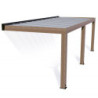 Helsinki pergola en bois et PC gris 300x730cm - Canopia by Palram