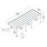 Helsinki pergola en bois et PC gris 300x860cm - Canopia by Palram