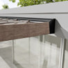 Helsinki pergola en bois et PC gris 300x990cm - Canopia by Palram