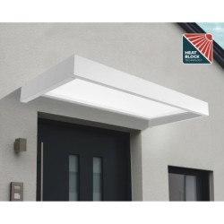 Marquise porte en acrylique blanc de 4mm Sophia™ 2150 - Canopia