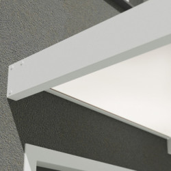 Marquise porte en acrylique blanc de 4mm Sophia™ 2150 - Canopia