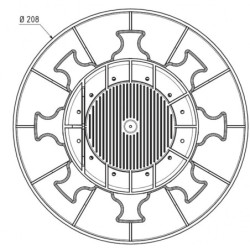 Plot réglable 50/80mm pour fondations en bois Gardy Shelter