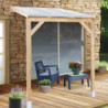 Toit de terrasse en bois et polycarbonate - 3x2m - Chalet et Jardin