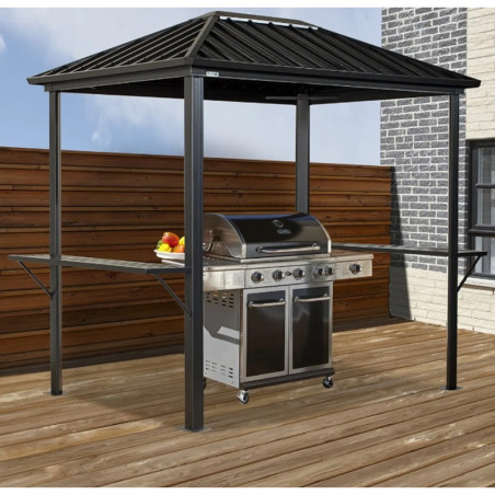 Abri barbecue Dakota en aluminium et acier - 3,78m² - SOJAG
