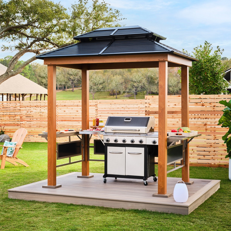 Abri barbecue Maui en aluminium et acier - 3,67m² - SOJAG