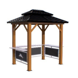 Abri barbecue Maui en aluminium et acier - 3,67m² - SOJAG