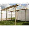 Carport Delahaye 15m² - en bois massif traité autoclave - sans toit