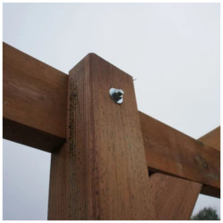 Carport Delahaye 15m² - en bois massif traité autoclave - sans toit