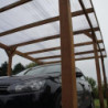 Carport Imperia 15m² - en bois massif traité autoclave - toit en PVC