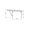 Carport double 30,9m² en bois autoclave Victor Design - Forest Style