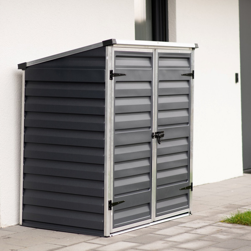 Abri Voyager anthracite - polycarbonate et alu - Canopia by Palram