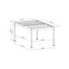 Carport 1 voiture en alu blanc 16m² toit polycarbonate Trigano