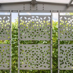 Brises-vues en acier gris pour carport Libeccio – lot de 3 - Trigano