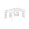 Brises-vues en acier gris pour carport Libeccio – lot de 5 - Trigano