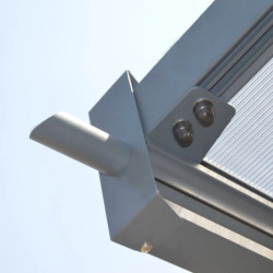 Carport Mistral 2 voitures en aluminiim gris et PC - 30m² - Trigano