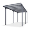 Carport camping car Hegoa 20 en alu gris et PC - 18,3m² - Trigano