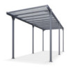 Carport camping car Hegoa 25 en alu gris et PC - 18,3m² - Trigano