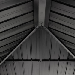 Pergola en alu et toit en acier - gris - Marsala 17,53m² - SOJAG