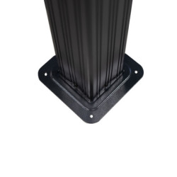 Pergola en alu et toit en acier - gris - Marsala 17,53m² - SOJAG