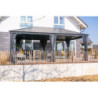 Pergola en alu et toit en acier - gris - Marsala 21,7m² - SOJAG